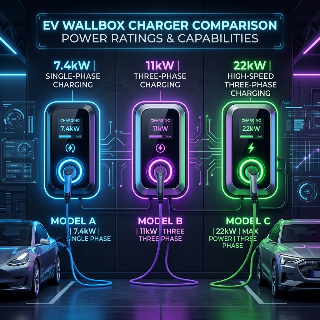Wallbox domestique : 7.4 kW, 11 kW ou 22 kW ?